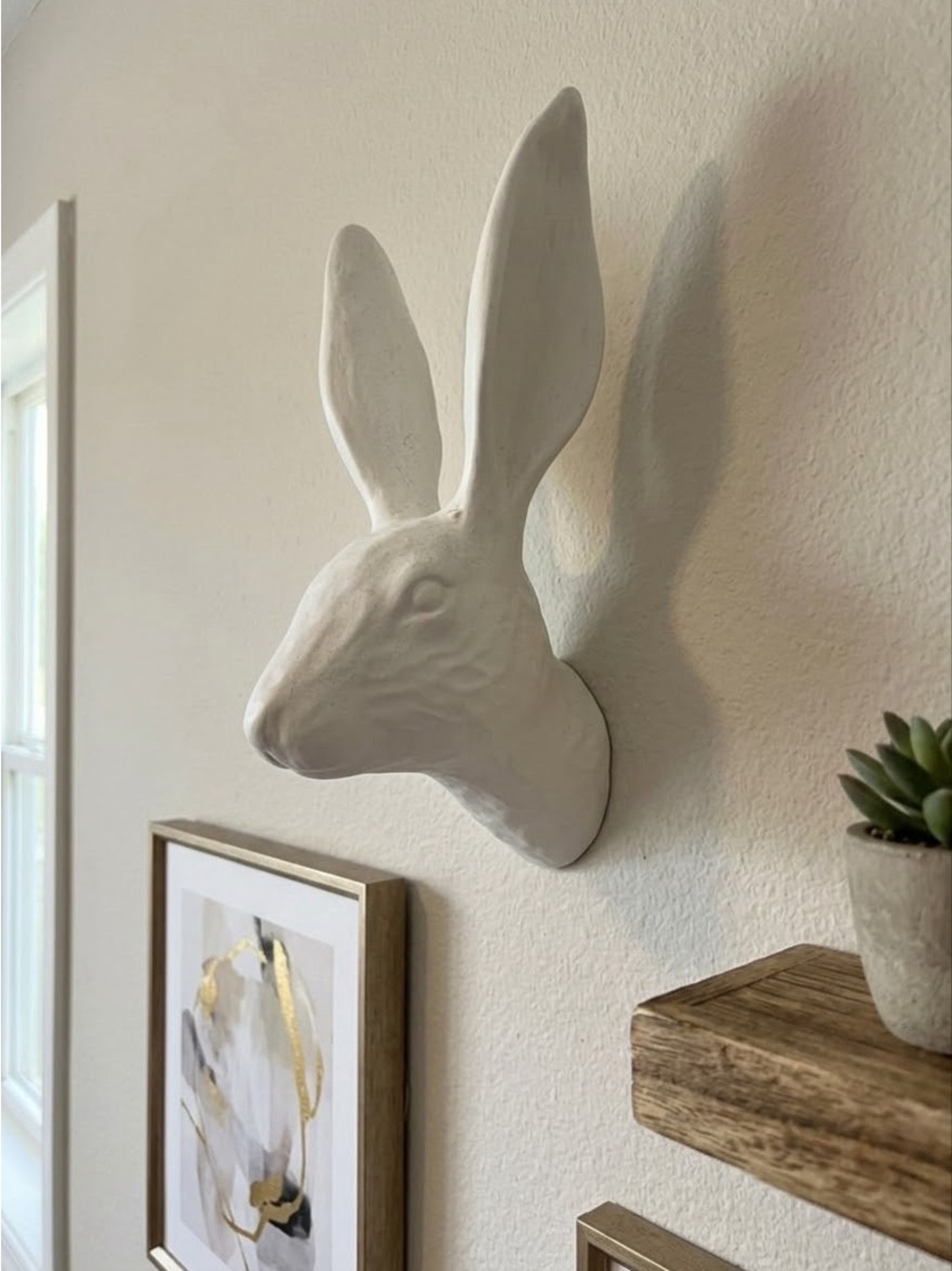 IKEA HAGGMISPEL Wall Decoration, Rabbit white Colour, 25 cm , 9 ¾ HÄGGMISPEL